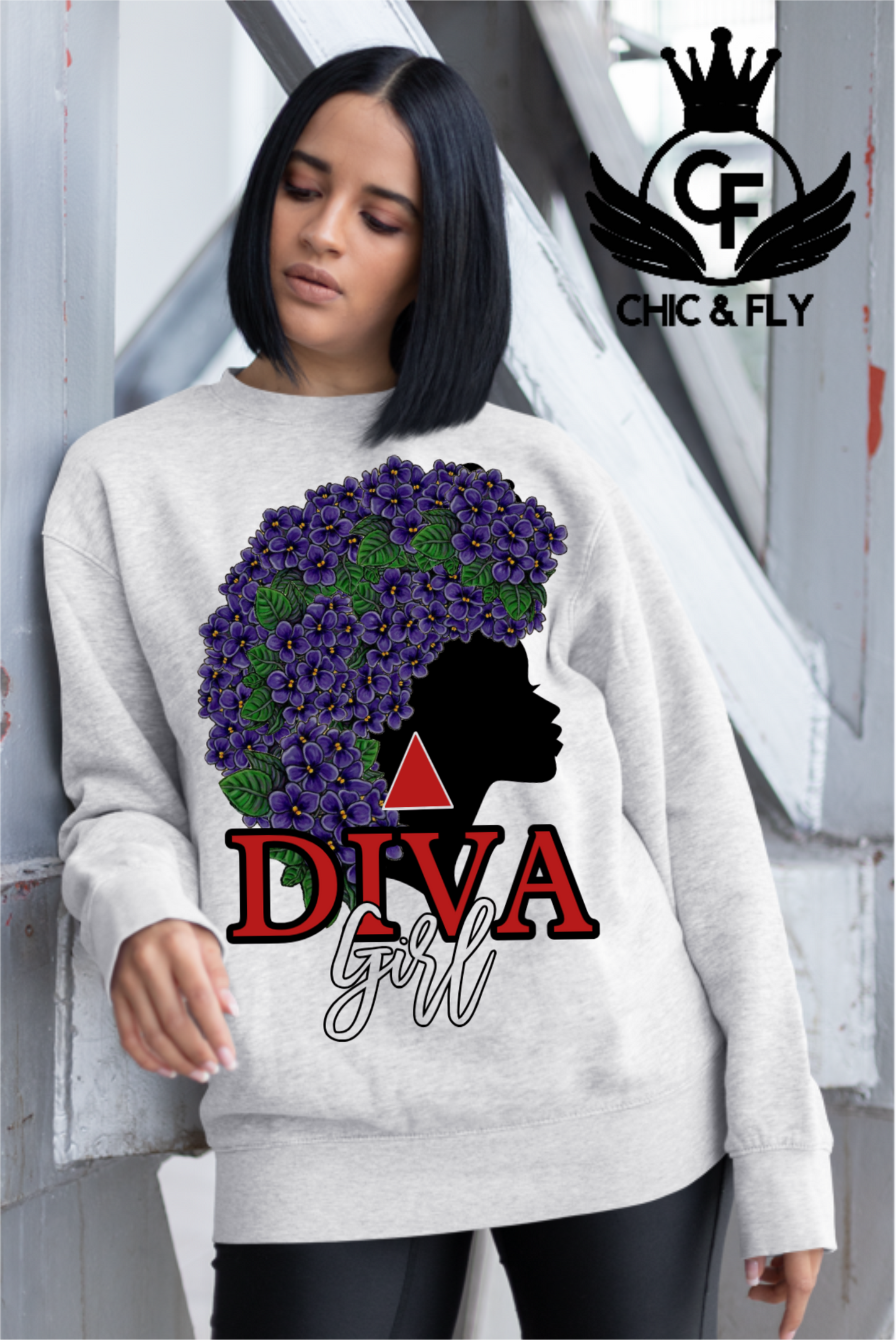 Chic + Fly Diva Girl Graphic Top... Chic and Fly Chic Greek Collection