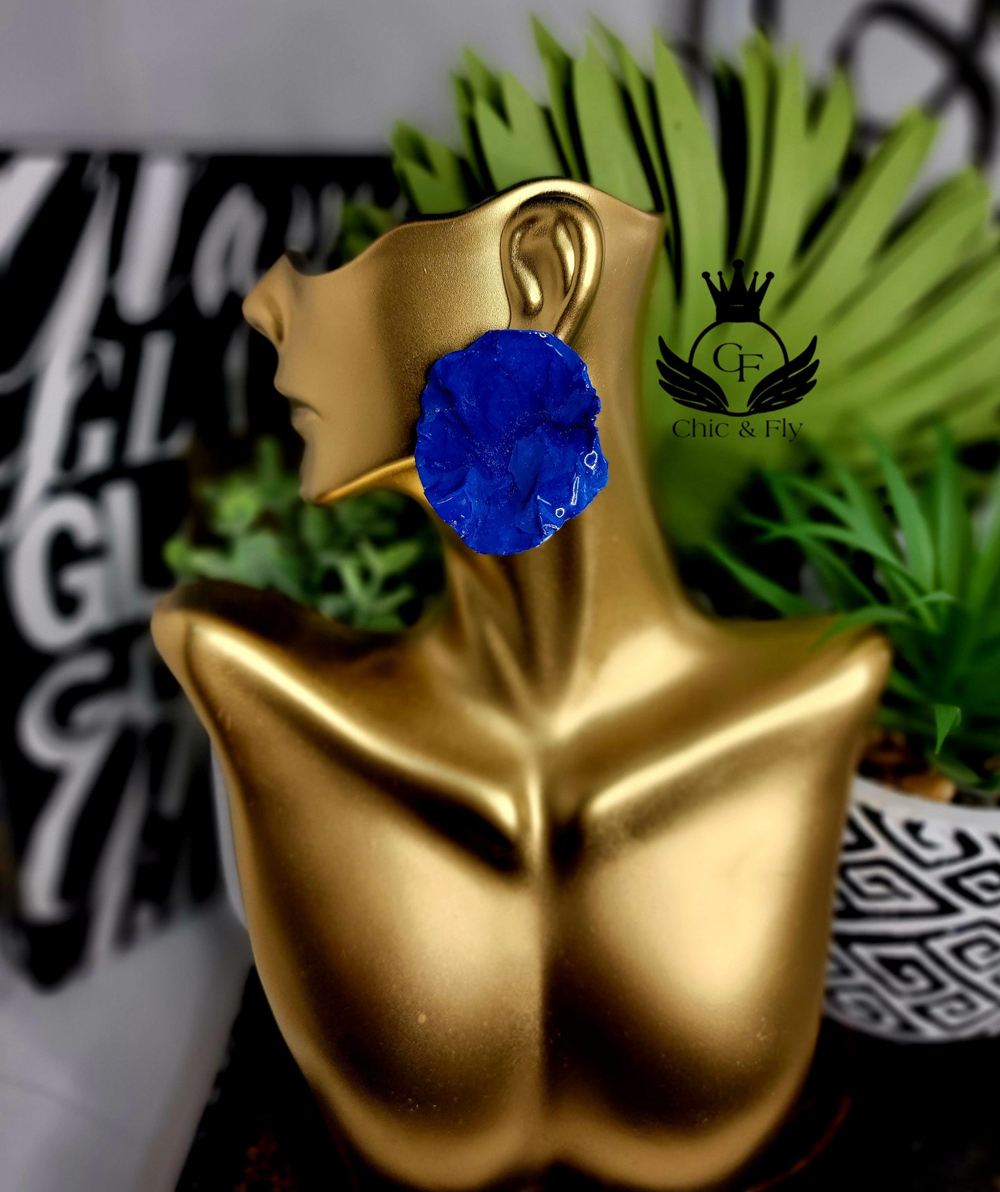 Ms. Cicely Royalty Blue Crushed and Crumbled Collection image 0