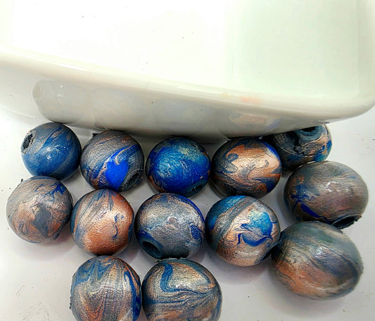 Champagne Blues Custom Beads