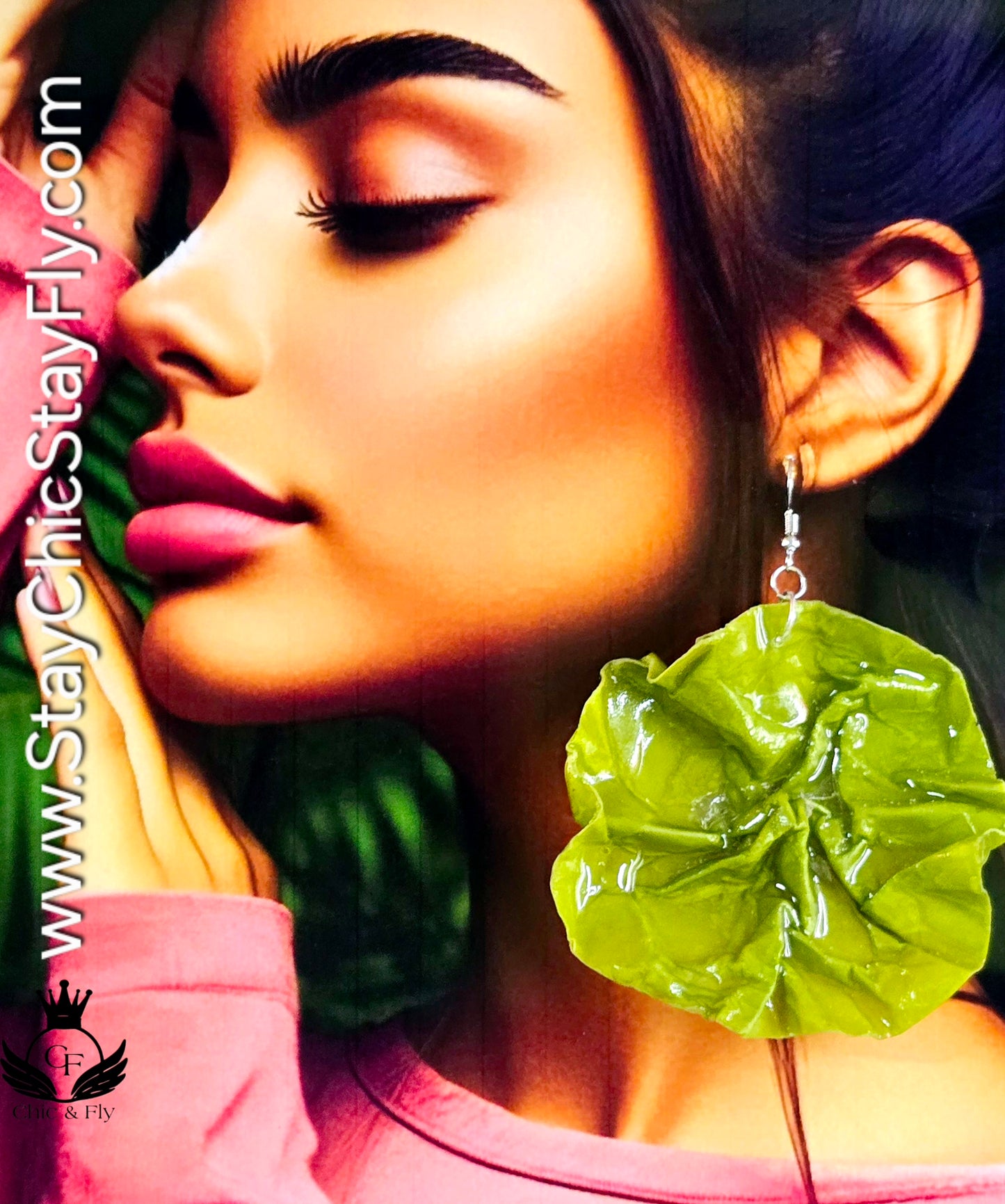 Ms. Cicely Leafy Lime Crushed and Crumbled Collection image 3