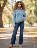 Chic Sherpa Quarter-Zip Pullover
