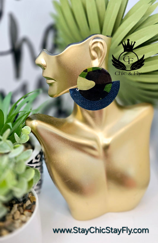 Ms. Camden... Circle Stud Style ... Camo and Denim