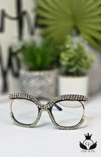 Ms.Lorhina Stylish Full Rhinestone Fashion Statement Eyewear