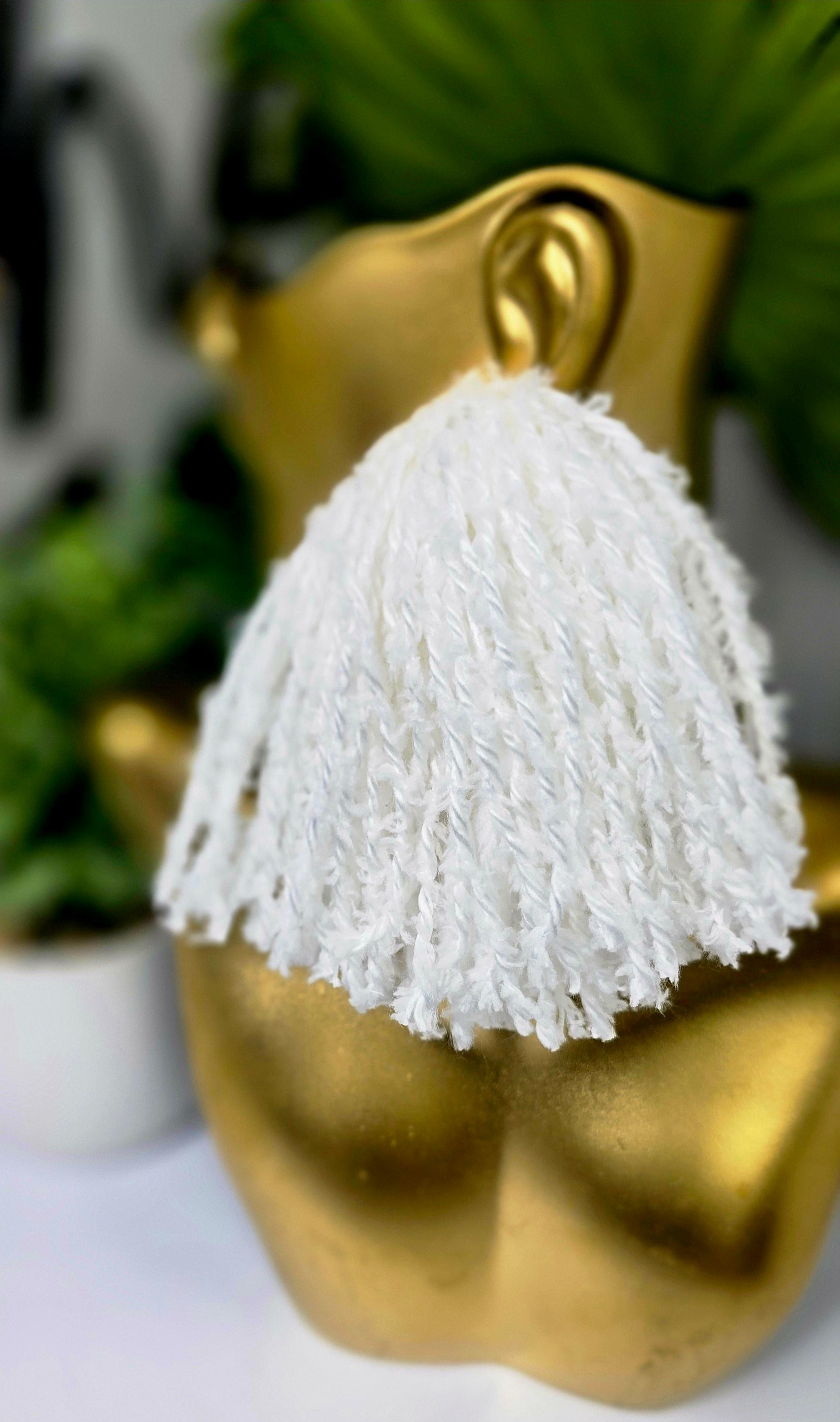 White Tassel Earrings – Sassy, Lightweight, Bold & Statement-Making