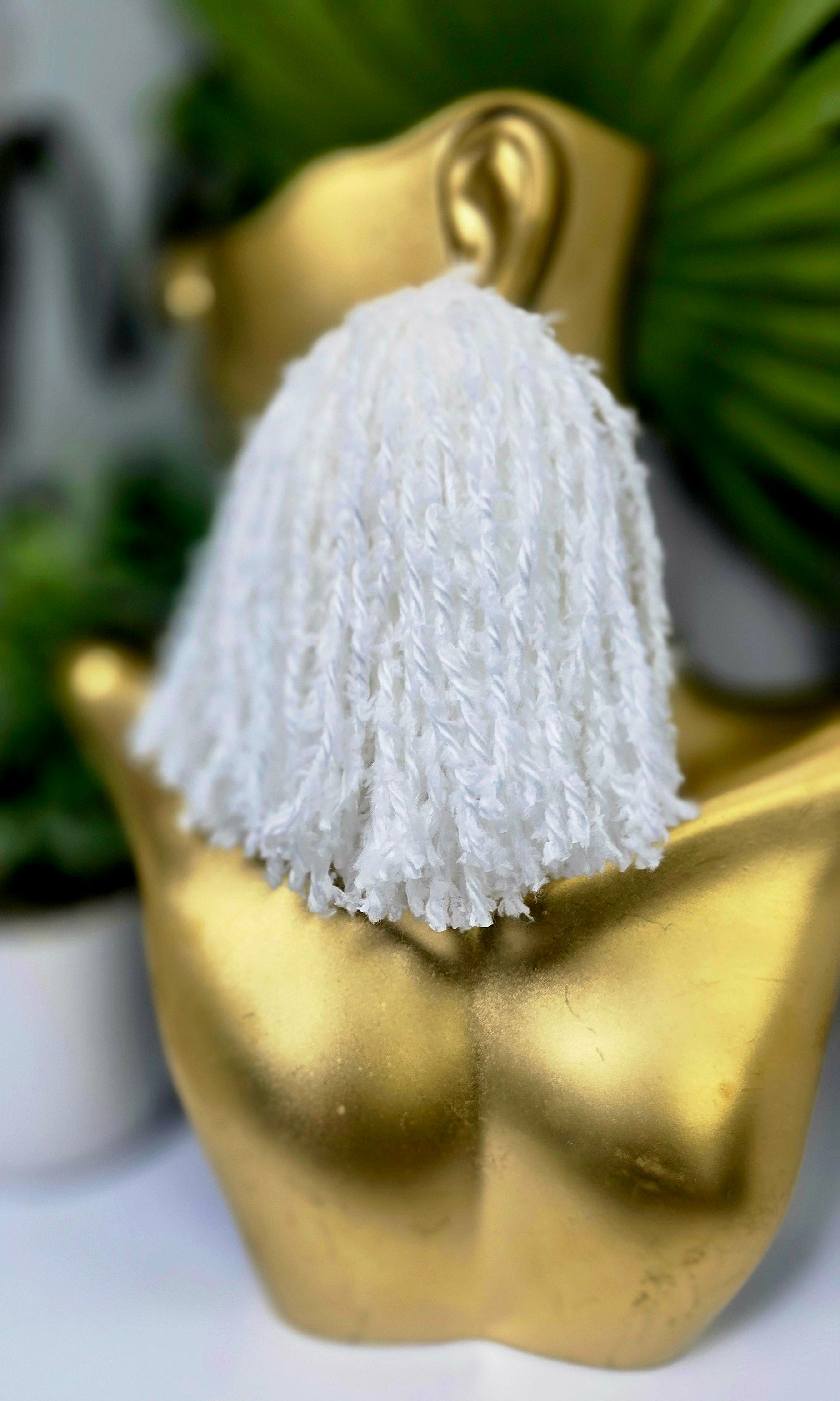 White Tassel Earrings – Sassy, Lightweight, Bold & Statement-Making