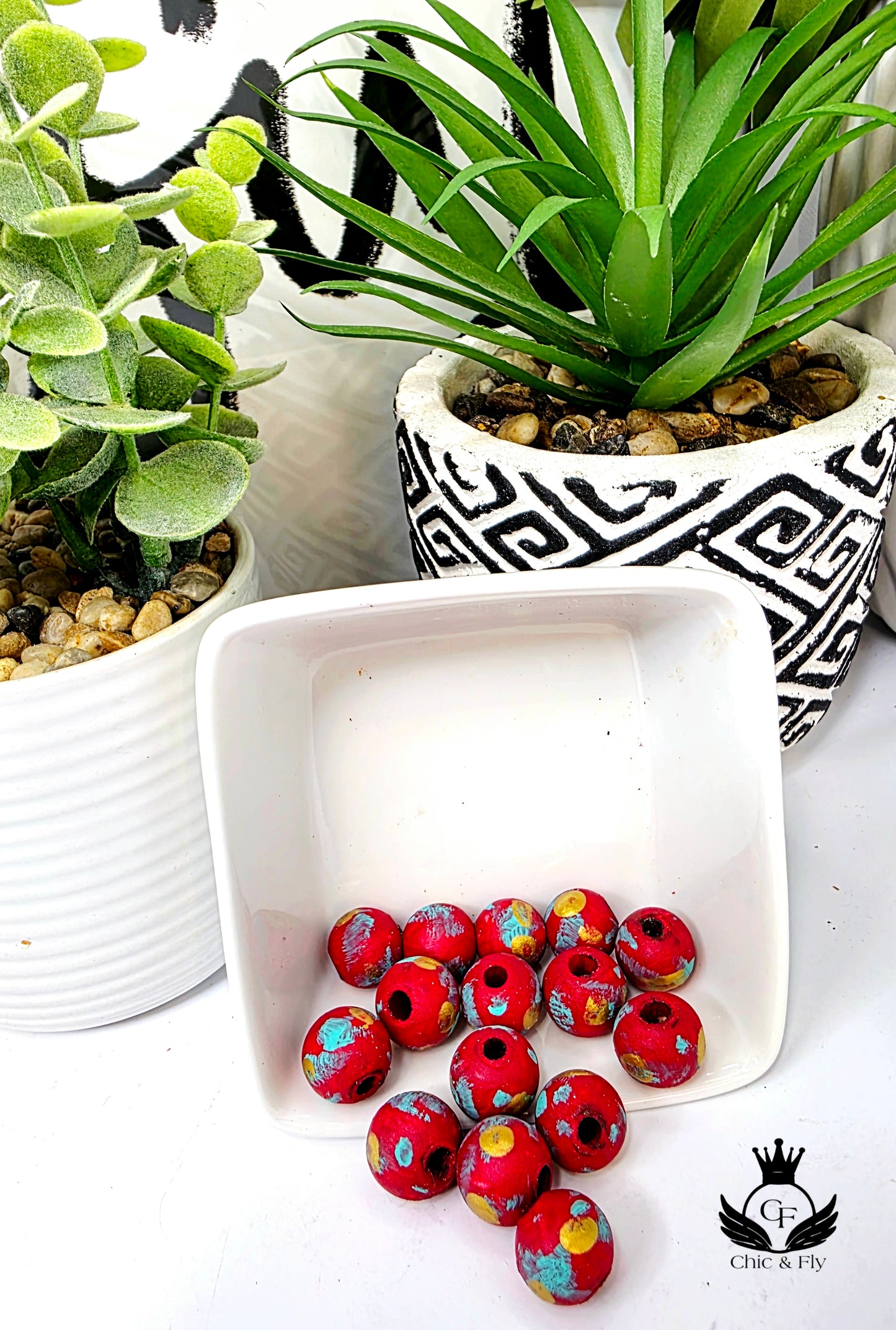 Red Turquoise and Gold