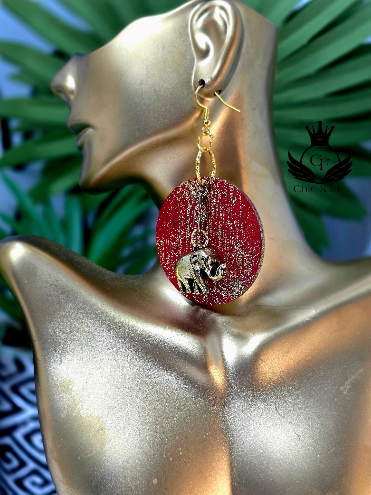 Ms.Elenor Sassy Red Diva Earrings