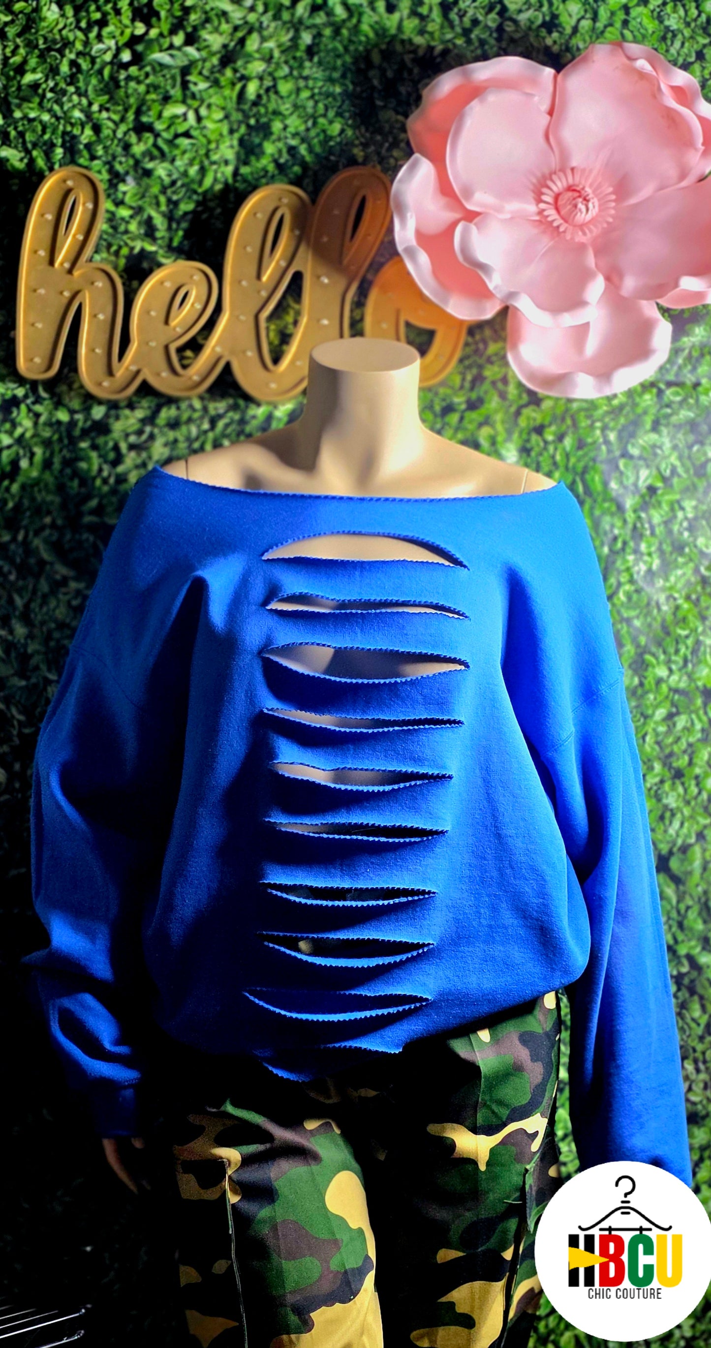 Open Front Egdy Sweatshirt