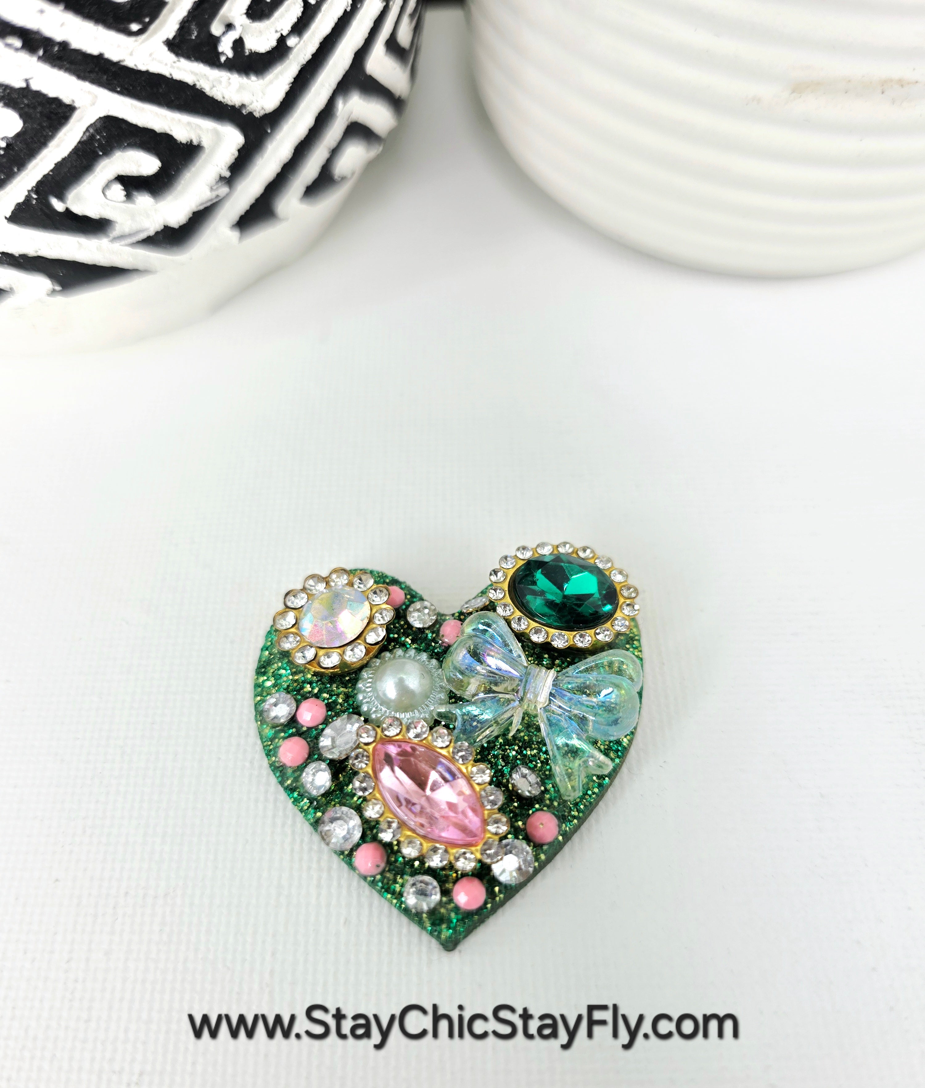 Pink and Green Heart Chic Brooch Collection – Statement Pins That Elevate Everything