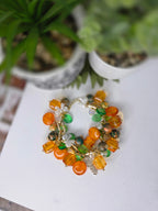 FAMU Inspired Orange & Green Charm Bracelet – Bold HBCU Statement Jewelry