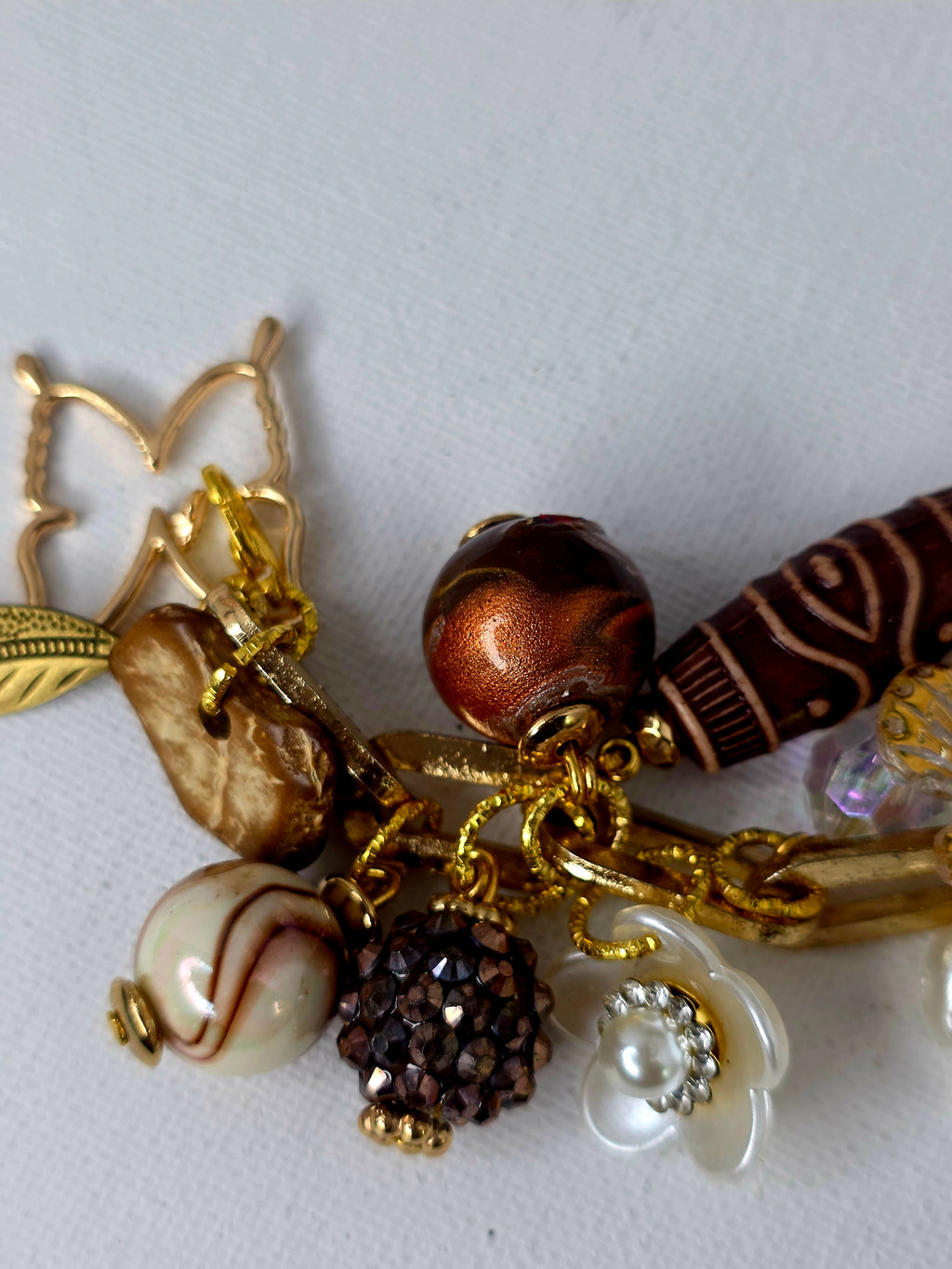 Personalized Neutral Charm Bracelet – Bold Statement Jewelry