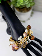 Personalized Neutral Charm Bracelet – Bold Statement Jewelry