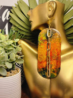 Ms. Dierdre Teal, Yellow, Pink, Gold, Orange multicolor Wooden Kaleidoscope image 0