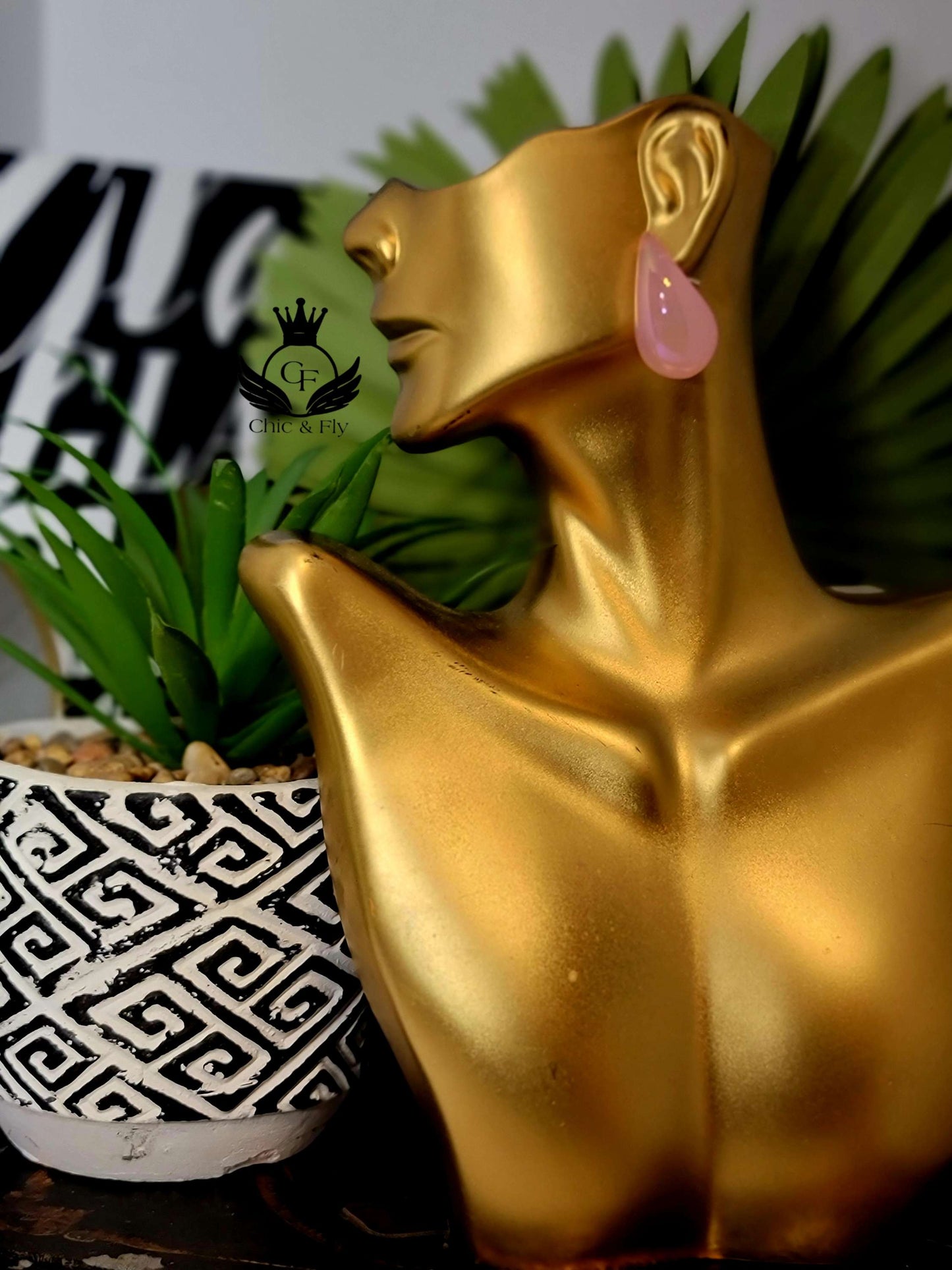 Ms. Terra Yellow Trendy Bauble Tear Drop Earring image 4