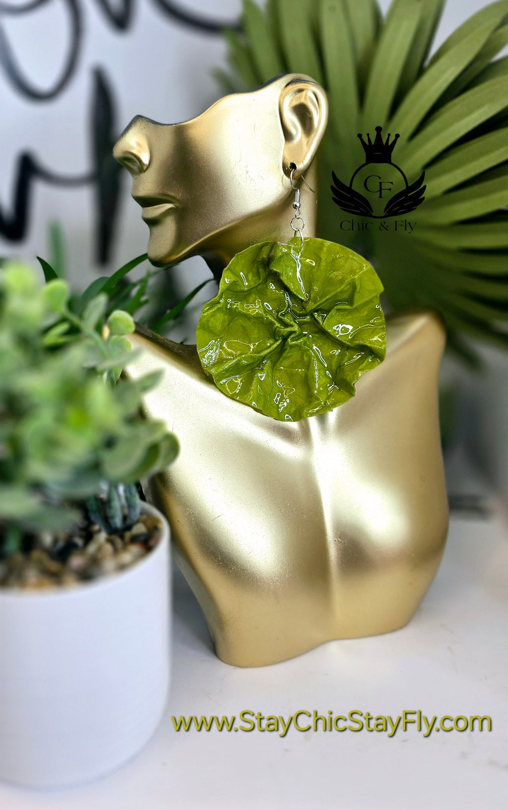 Ms. Cicely Leafy Lime Crushed and Crumbled Collection image 2