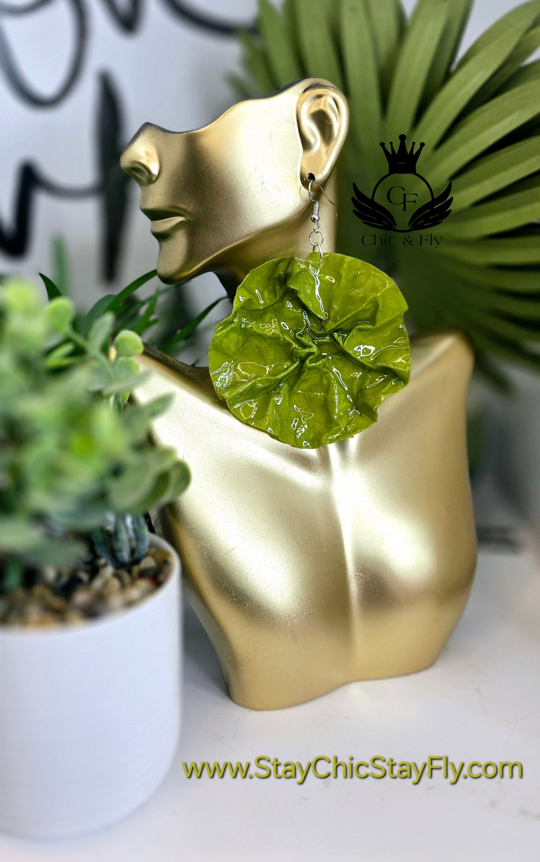 Ms. Cicely Leafy Lime Crushed and Crumbled Collection image 2