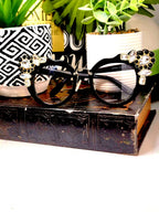 Ms.Khaliah Definitely a Statement Piece... Black and Rhinestone Fashion Glasses  image 0