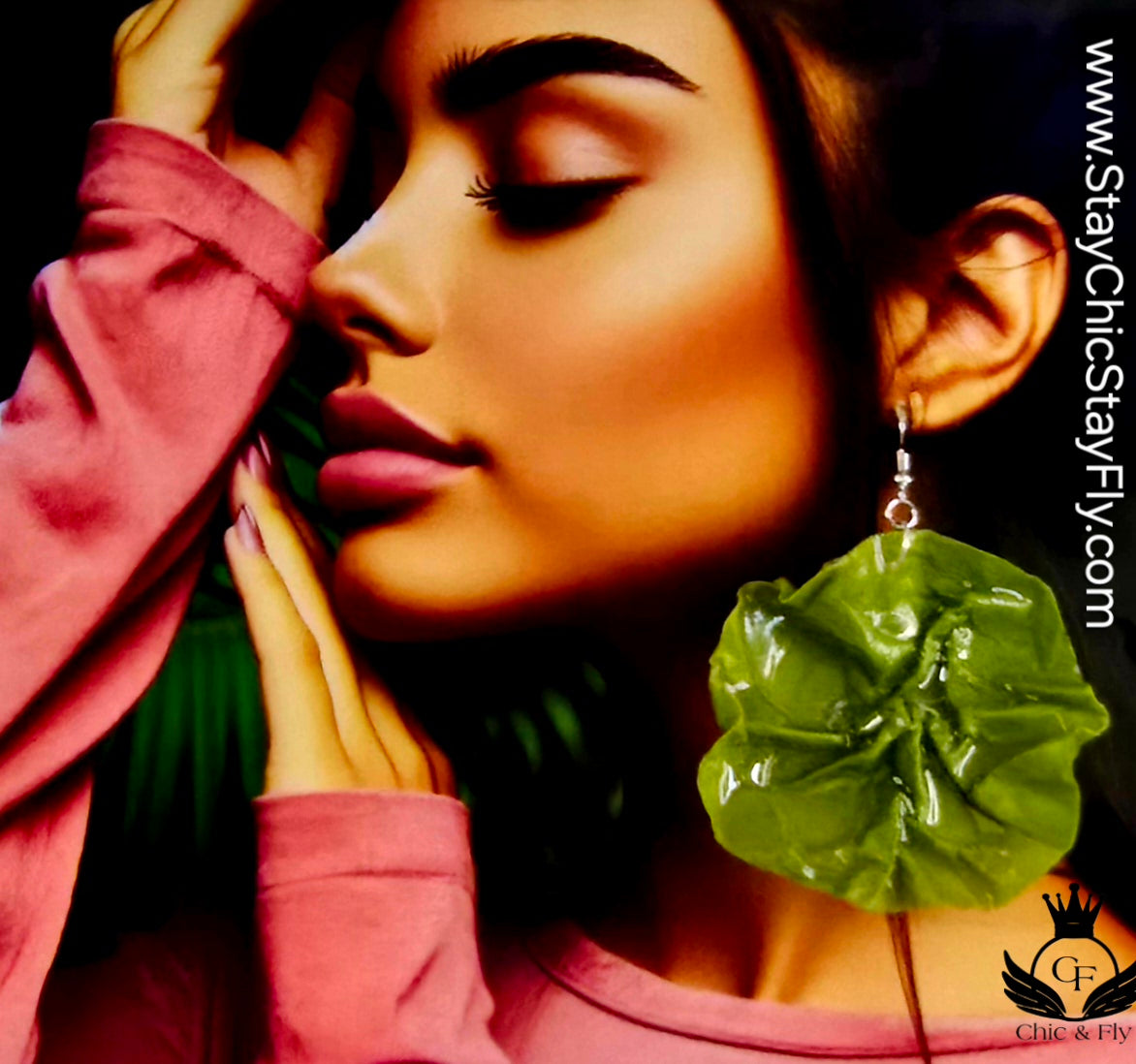 Ms. Cicely Leafy Lime Crushed and Crumbled Collection image 1