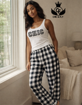 Black and White Pajama Set