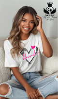 Loved and Blessed Leopard Heart Christian Tee!!!