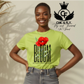 Bloom with Grace Christian T-Shirt, Floral Faith Graphic Tee, Inspirational Apparel