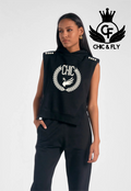 Chic...Sleeveless Hoodie