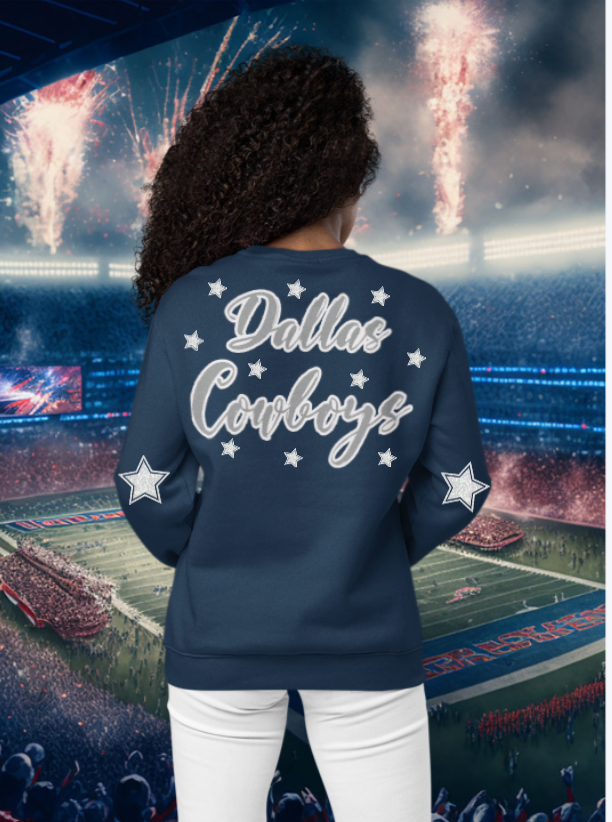Glittery Cowboys Sweatshirt