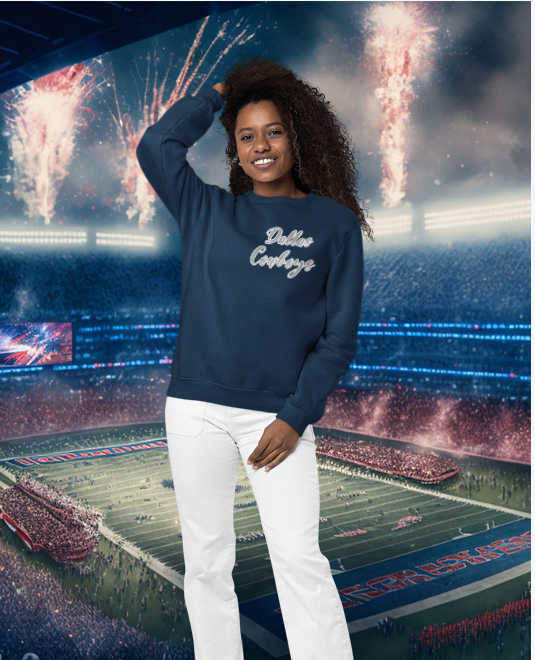 Glittery Cowboys Sweatshirt