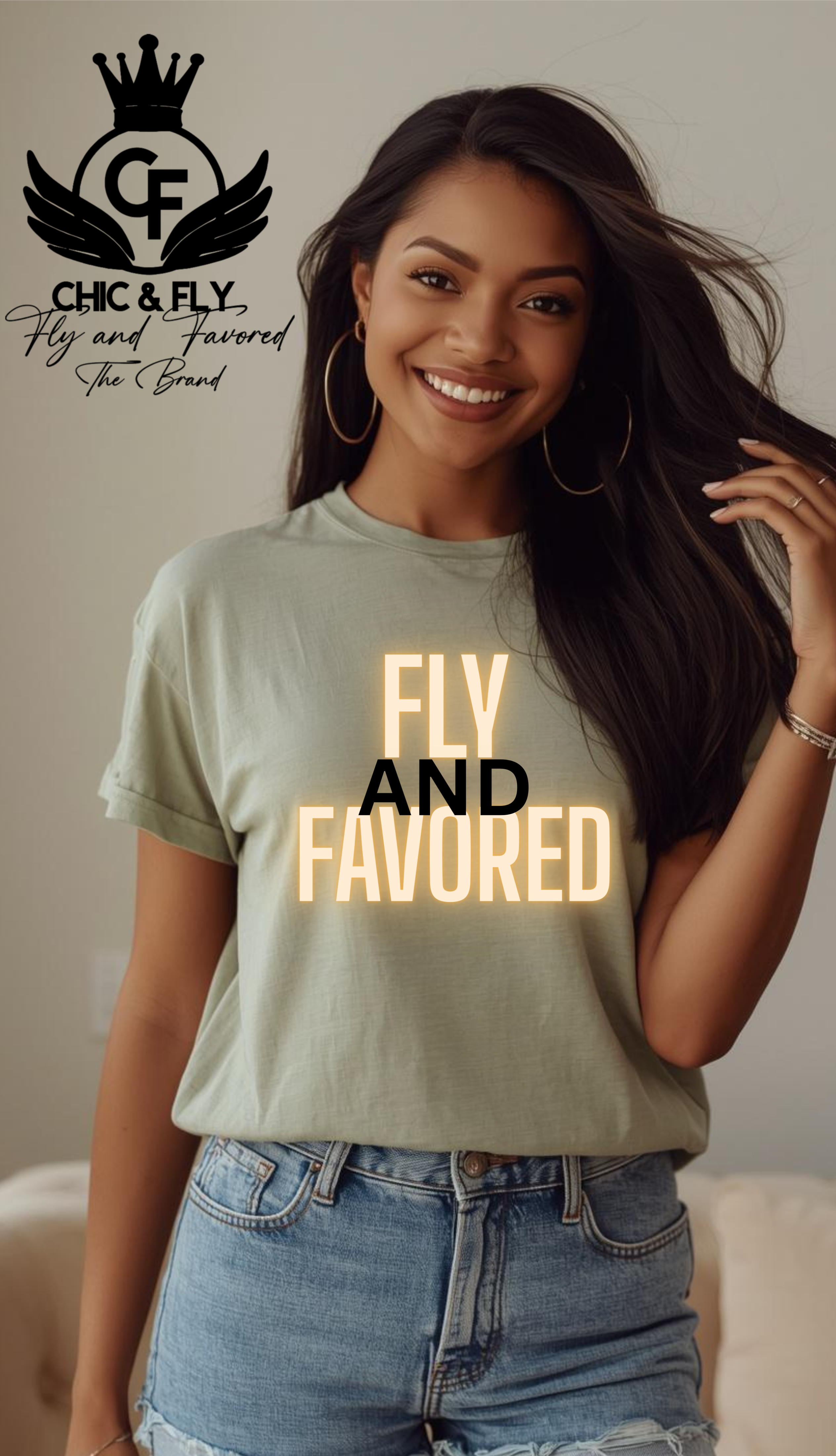 Fly and Favored Glow Edition Christian Tee!!!