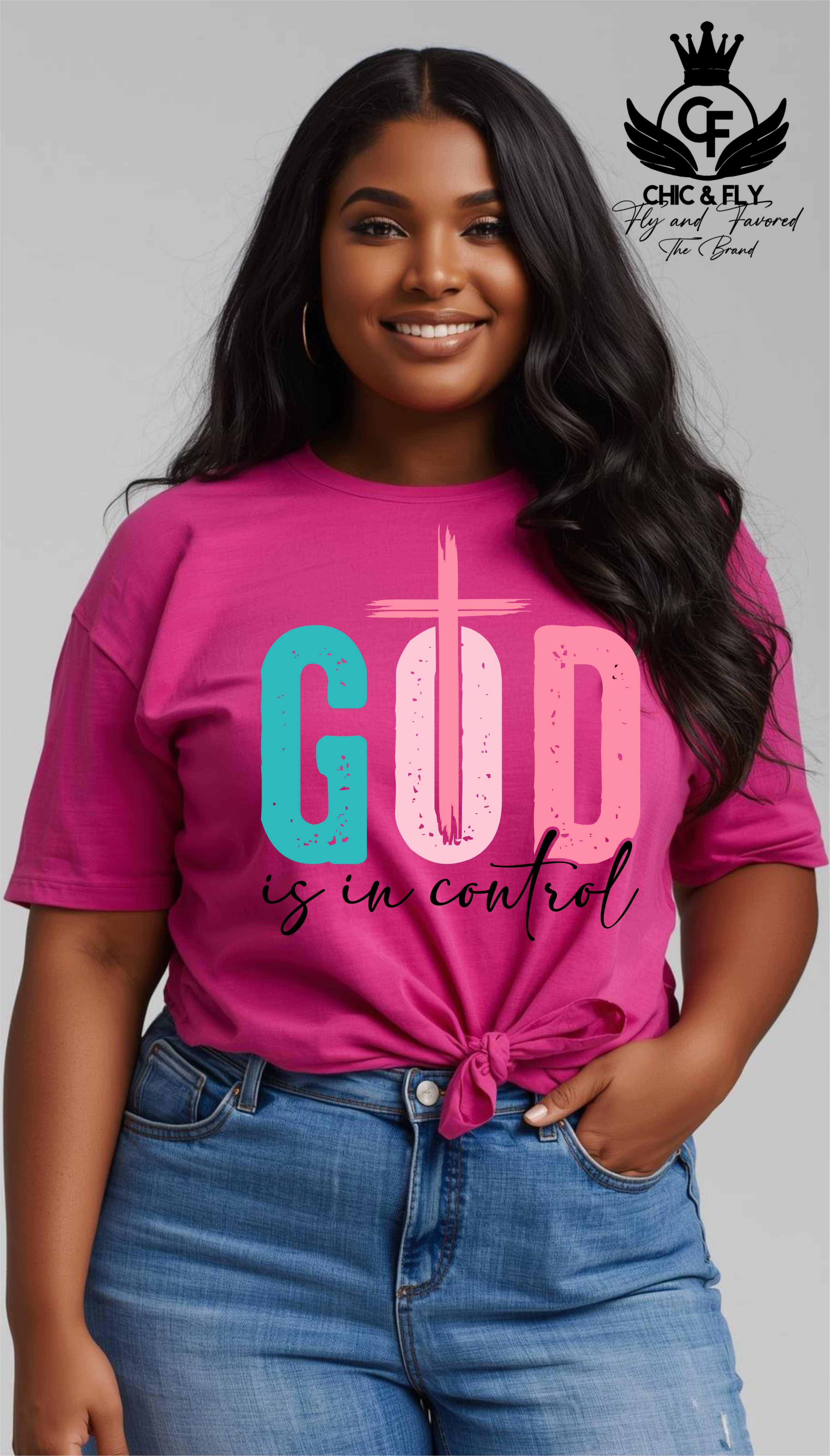 God is in Control Christian Tee!!!