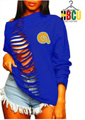Albany State University... Ripped Off Shoulder Sweatshirt