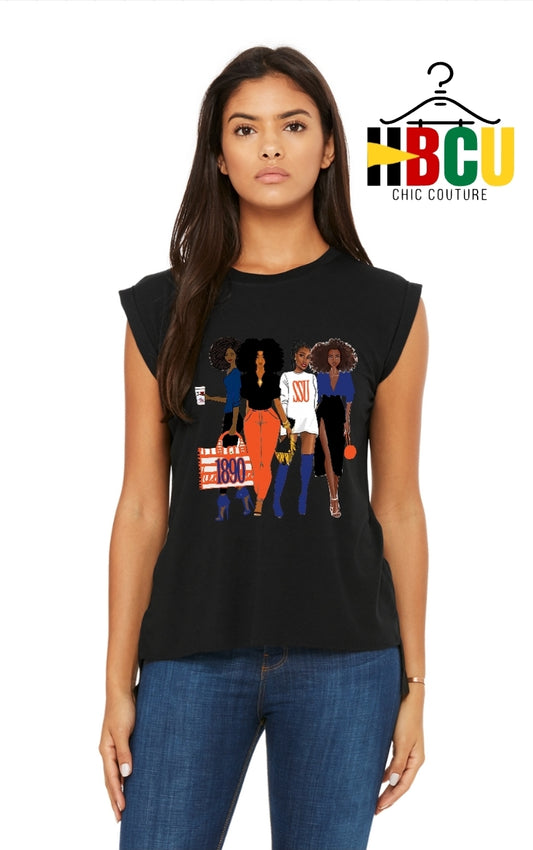 SSU SISTERS Cropped Muscle Tee...HBCU CHIC COUTURE Collection