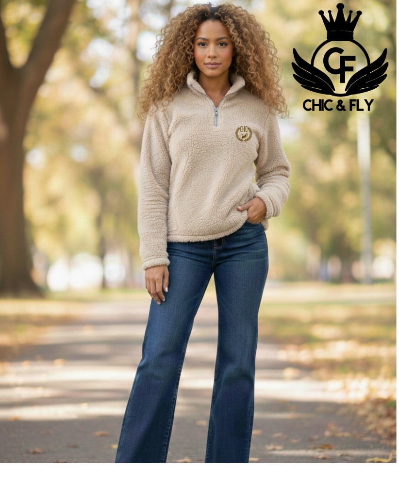 C+F Sherpa Quarter Zip