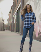 The Boyfriend Flannel (Blue)