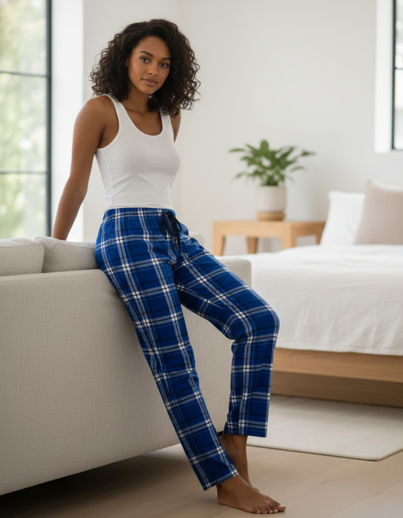 Blue Chic Pajama Bottoms