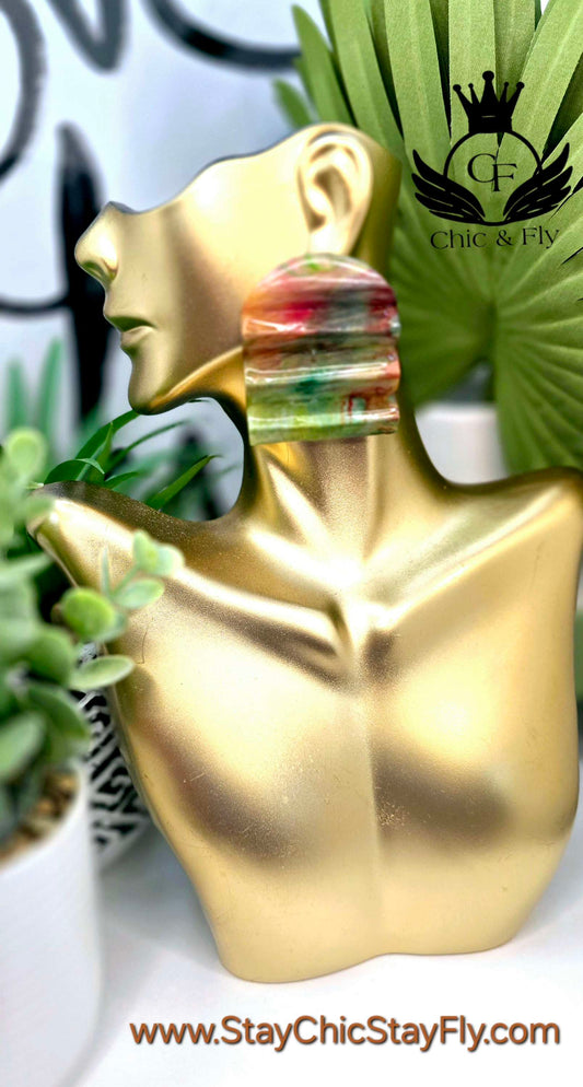 Ms. Aika... Accordion Dome Style ... Colors are Pink Yellow, Green and Pearl image 0