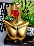 Ms. Cicely Fire Red Crushed and Crumbled Collection image 0