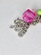 AKA Inspired Pink & Green Charm Bracelet – Bold Statement Jewelry
