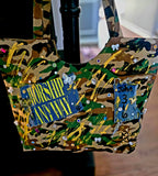 Worship Anyway Handmade Statement Handbag | Faith-Based Camouflage Tote | Fly and Favored ✨