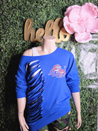 Savannah State University... Ripped Off Shoulder Sweatshirt