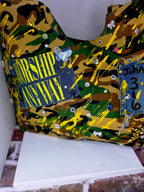 Worship Anyway Handmade Statement Handbag | Faith-Based Camouflage Tote | Fly and Favored ✨