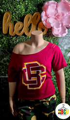 BCU short Sleeve Fleece Sweatshirt...HBCU CHIC COUTURE Collection